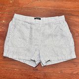 Ellen Tracy Ellen Tracey 100% Linen Striped Shorts - sz L Photo 0