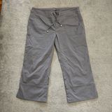 prAna  Cropped Capri Hiking Outdoor Pants Stretch Fabric Pockets Photo 0