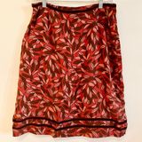 Alfani Vintage 90s Red Floral Print Skirt Photo 0
