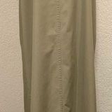 Karen Scott Vintage 90s Olive Green Maxi Overall Dress Photo 0