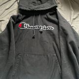 Champion Oversized, black  hoodie Photo 0