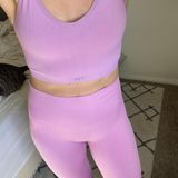 Set Active Ribbed  Matching Set Seamless Bottoms Photo 0
