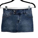 Edikted  Eryn Blue Denim Mini Skirt - Size XS Photo 0