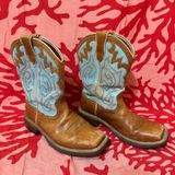 Ariat  Women’s Brown and Teal Boots 6B Photo 0