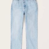 Abercrombie & Fitch Curve Love High Rise Dad Jean Long Tall Photo 0