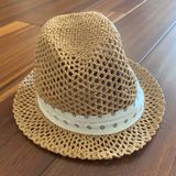 Straw fedora hat Photo 0