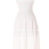 frankie's bikinis seaspice resort white halter dress small Photo 0