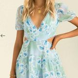 Sundae Muse  cut-out blue dress mini Photo 0