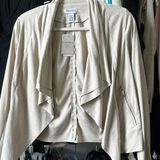 Carmen Marc Valvo NWT Beige Suede Jacket  Photo 0