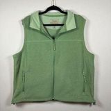 Cabela's  Outerwear Women's Green Fleece Full Zip Vest Size 2X Photo 0