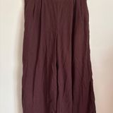 A New Day Brown Linen Pants Photo 0