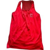 lucky in love  Red Split Back Tank Top Sz M NEW Photo 0