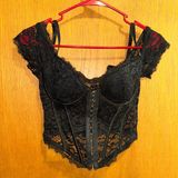 Spencers Black Corset Top Photo 0