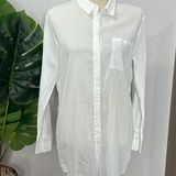 Treasure & Bond • gauzy sheer long sleeve button down shirt Photo 0