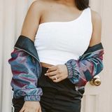SheIn One-shoulder Crop Top Photo 0