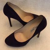 Jimmy Choo Plum suede stiletto platform heels Photo 0