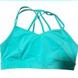 Xersion Blue Strappy Sports Bra Moisture-Wicking Photo 0