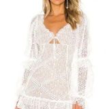 For Love & Lemons White Sequoia Lace Mini Dress Size Small Photo 0