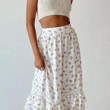 Princess Polly Flower Maxi Skirt Photo 0