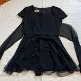 Kenar Black Mini Dress Photo 0