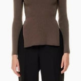 Babaton  Sculpt‎ Knit Ambrosia Sweater Top in Coffee Bean from Aritzia Size S Photo 0
