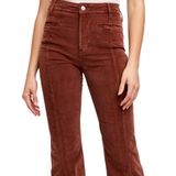 Free People Corduroy Red Flare Pants Photo 0
