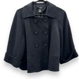 Sandro Sportswear Black 6 Button Half Sleeve Cropped Blazer Jacket Size L Photo 0
