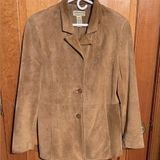 st. john's bay St John’s Bay Tan Washable Suede Jacket MEDIUM Photo 0