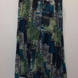 JM Collection  nylon lace lined maxi skirt Photo 0