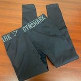 Gymshark  black + grey logo band leggings size small Photo 0