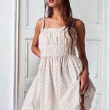 Free People NWOT Cherry Baby Doll Mini Dress Photo 0