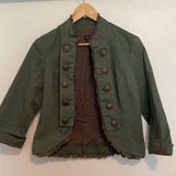 Stoosh Green Denim Military Style Jacket Photo 0