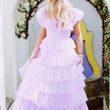 Lavish PRETTY  TULLE MAXI DRESS - LAVENDER Photo 0