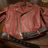 Maje Maja Leather Moto Jacket  Photo 0