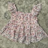 Miami Floral Pink Eyelet Top Photo 0