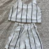 Townsen White And Black Stripped Set Photo 0