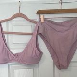 Aerie scoop high waisted cheeky bikini set Photo 0