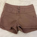 Charlotte Russe Refuge Dusty Rose Jean Shorts Photo 0
