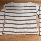 H&M ✨Preowned White and yellow striped sweater ✨ Photo 0