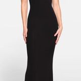 SKIMS NWOT Soft Lounge Long Slip Dress Onyx Black Size Small Photo 0