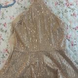 Grace Karin Gold Sequin Halter Top Photo 0