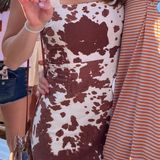 Show Me Your Mumu Cow print Dress Photo 0