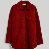 Madewell Corduroy Twill Oversized Shirt-Jacket Shacket Photo 0