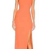 Solace London  x Revolve Petch Maxi Dress in Coral Photo 0