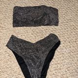 PINK - Victoria's Secret VS PINK Sparkly Black Bikini Set Photo 0