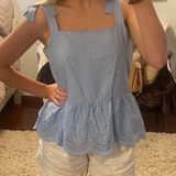 Copper Key Light Blue Bow Tank Top Photo 0