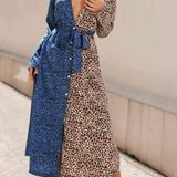 Leopard Dress Multi Size 4 Photo 0