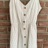 Purple Snow Striped Sundress  Photo 0