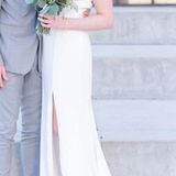 Anthropologie Formal Dress Long White Photo 0