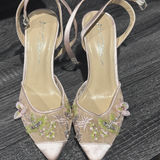 Betsey Johnson  Pink Floral Heels Photo 0
